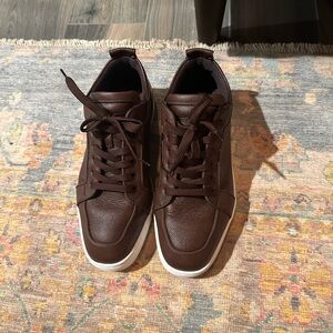 Brown Leather Men's Christian Louboutin Sneakers